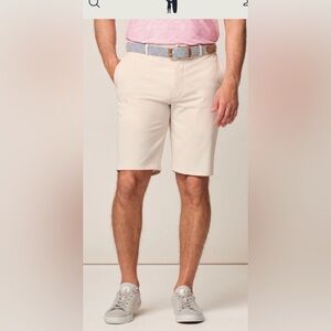 johnnie-O Men's Tan Flat Front Shorts